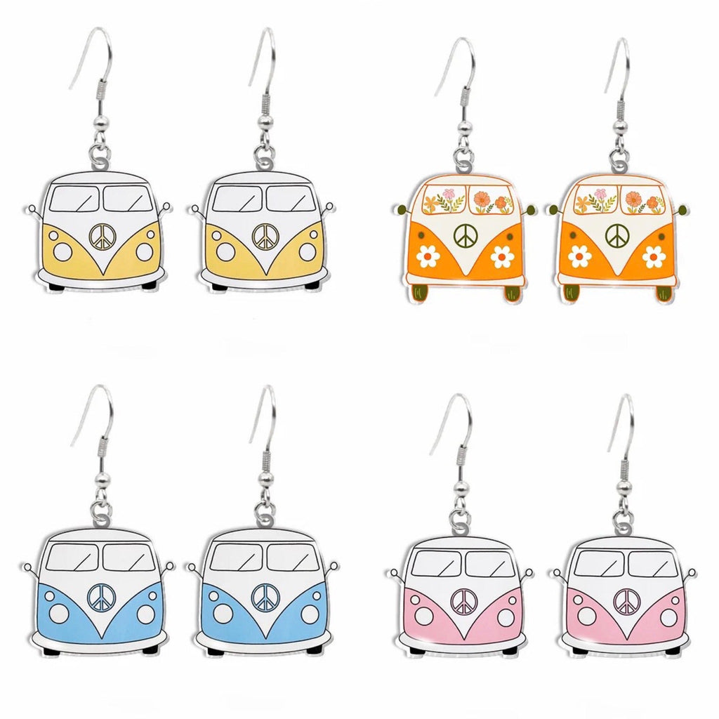 Adorable Vintage Van Earrings