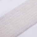 8mm White Quartz Rondelle Natural Gemstone Bead Strand Finding | WA-03295