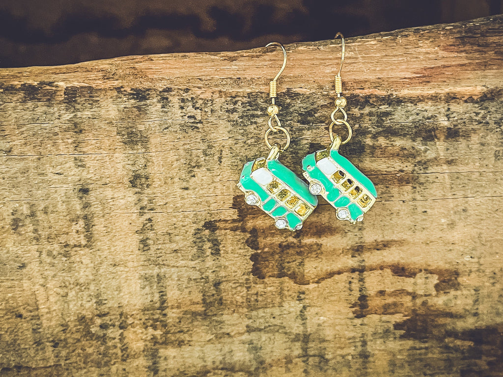 Adorable Vintage Van Earrings