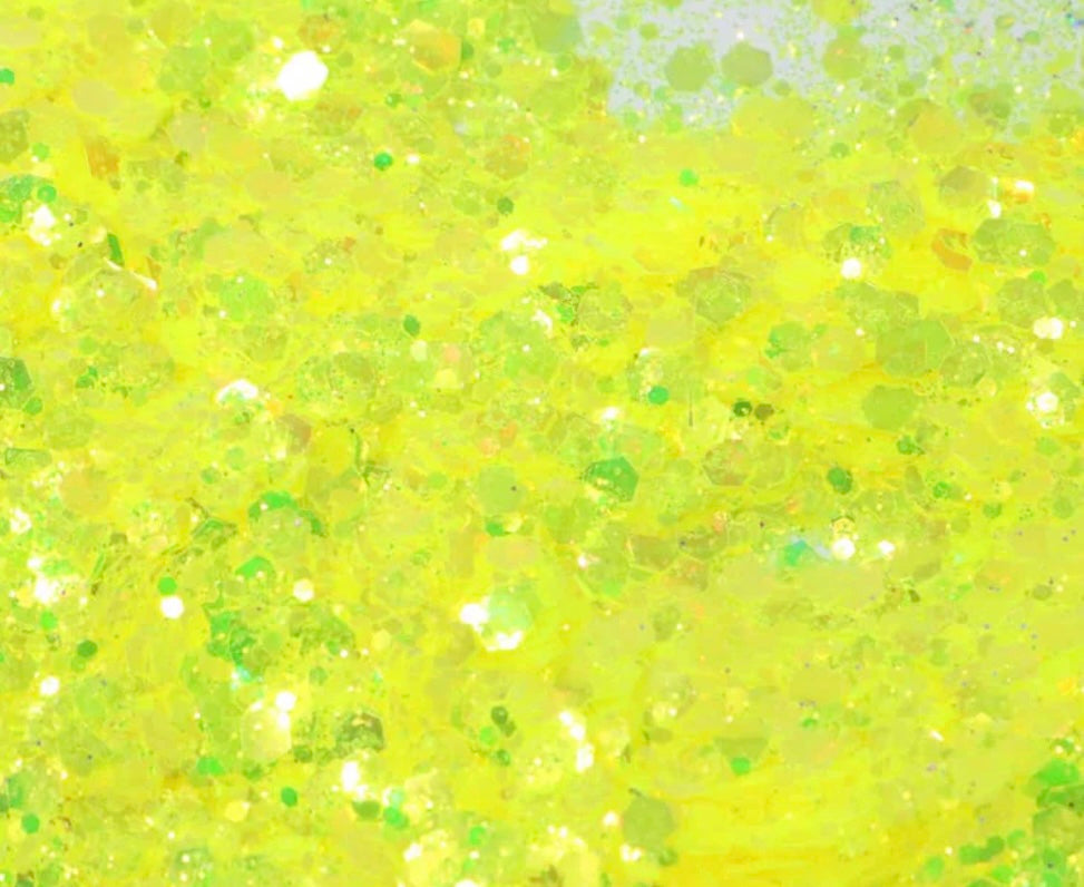 LEMON SUGAR CUBES Neon Yellow (Chunky or Fine) “Magic Mushroom Gels”