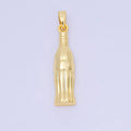 24K Gold Filled 27mm Classic Soda Glass Bottle Pendant | AA1596