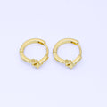 24K Gold Filled 13mm Celestial Star Huggie Earrings in Gold & Silver | AB1660 AB1661