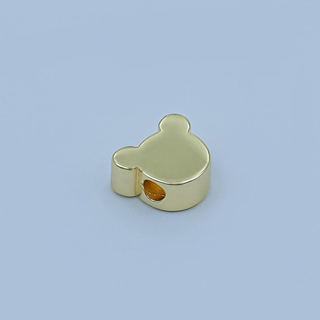 24K Gold Filled 5mm Minimalist Mouse Mini Bead by 20 Pieces | B079
