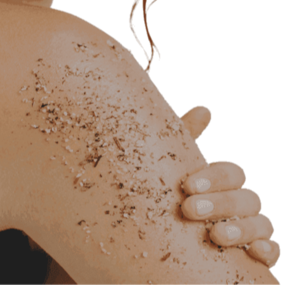 Exfoliating Organic Anti-Acne Body Scrub - Natural Lavender Fragrance