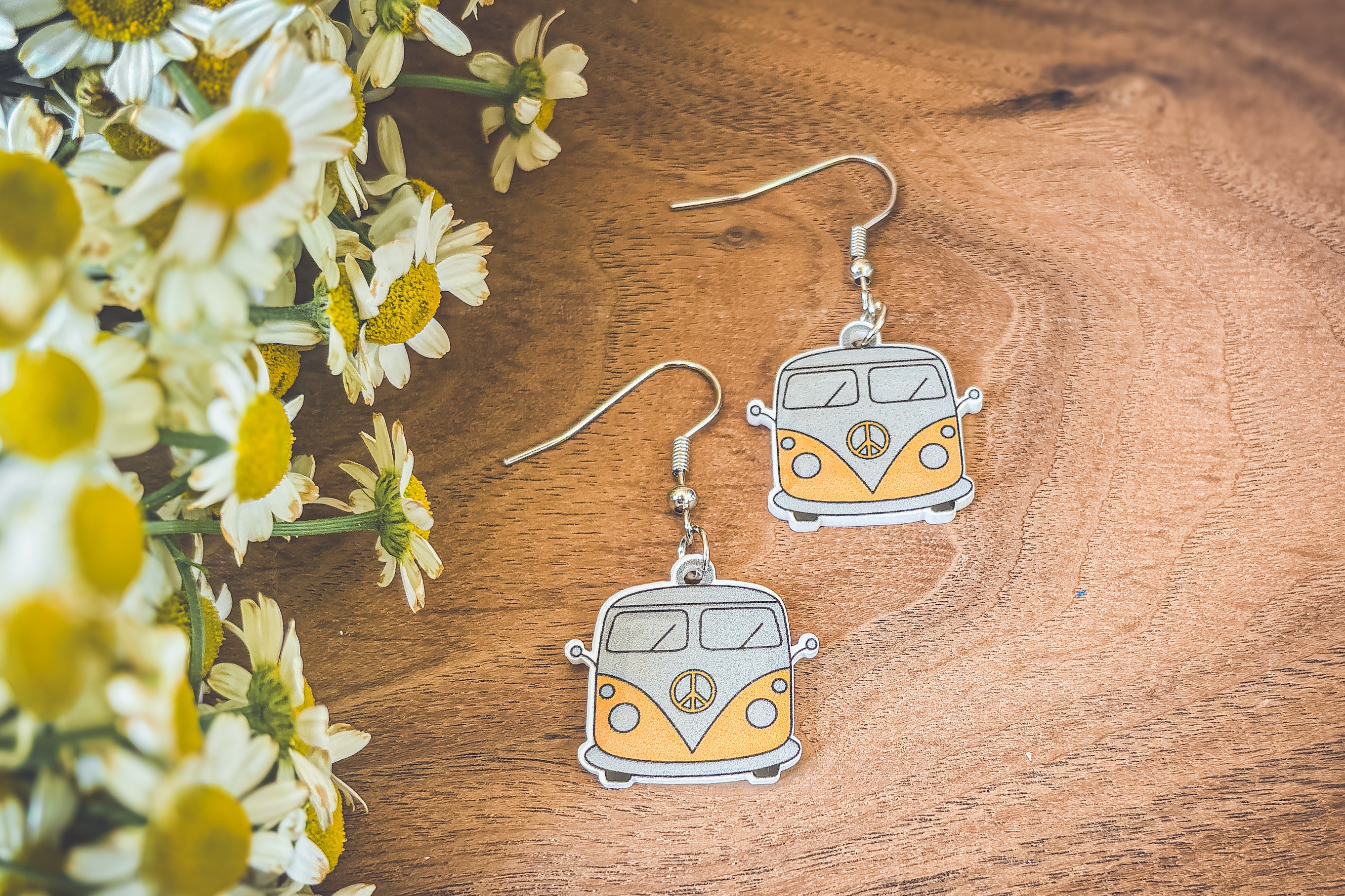 Adorable Vintage Van Earrings