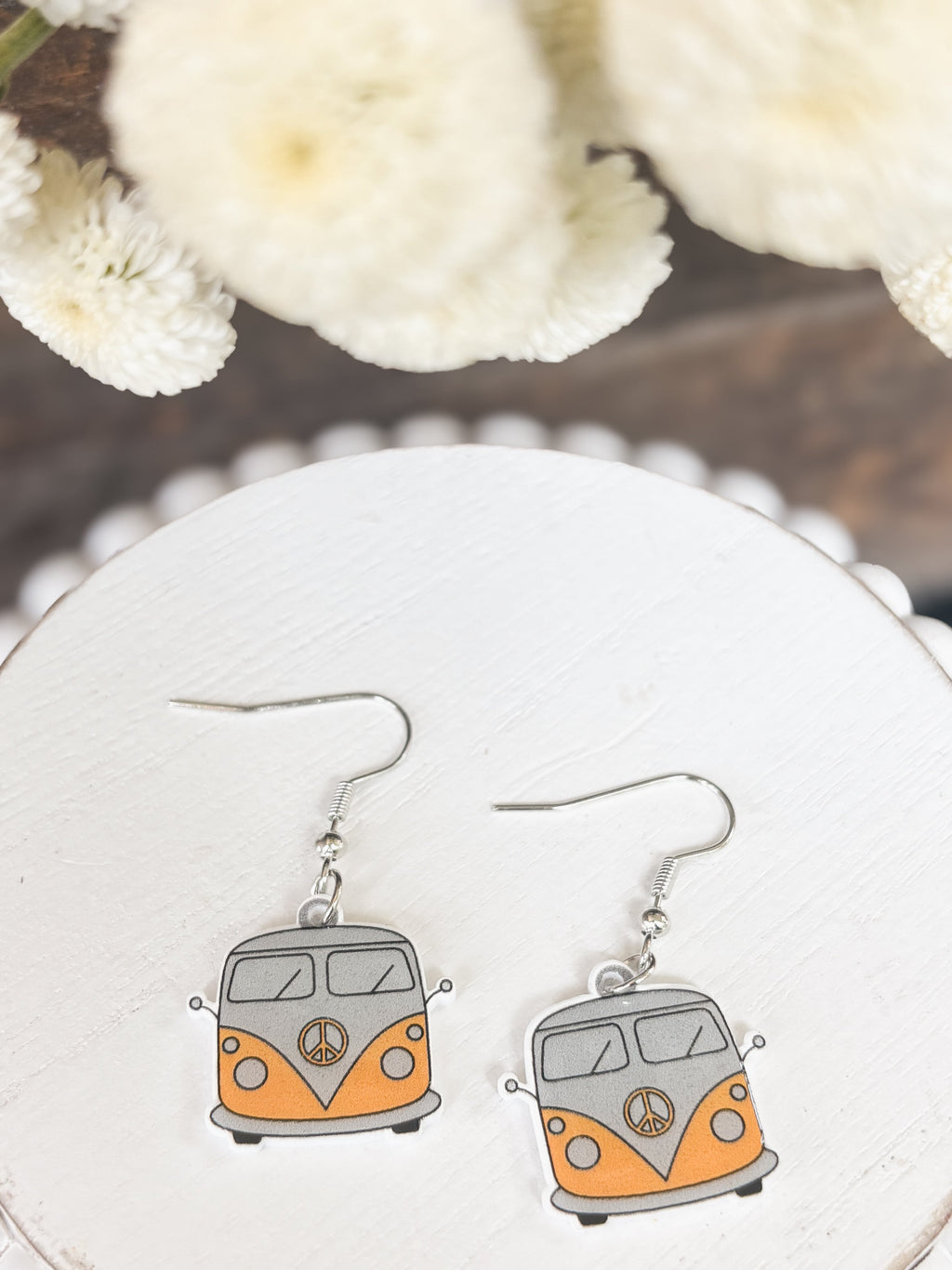 Adorable Vintage Van Earrings
