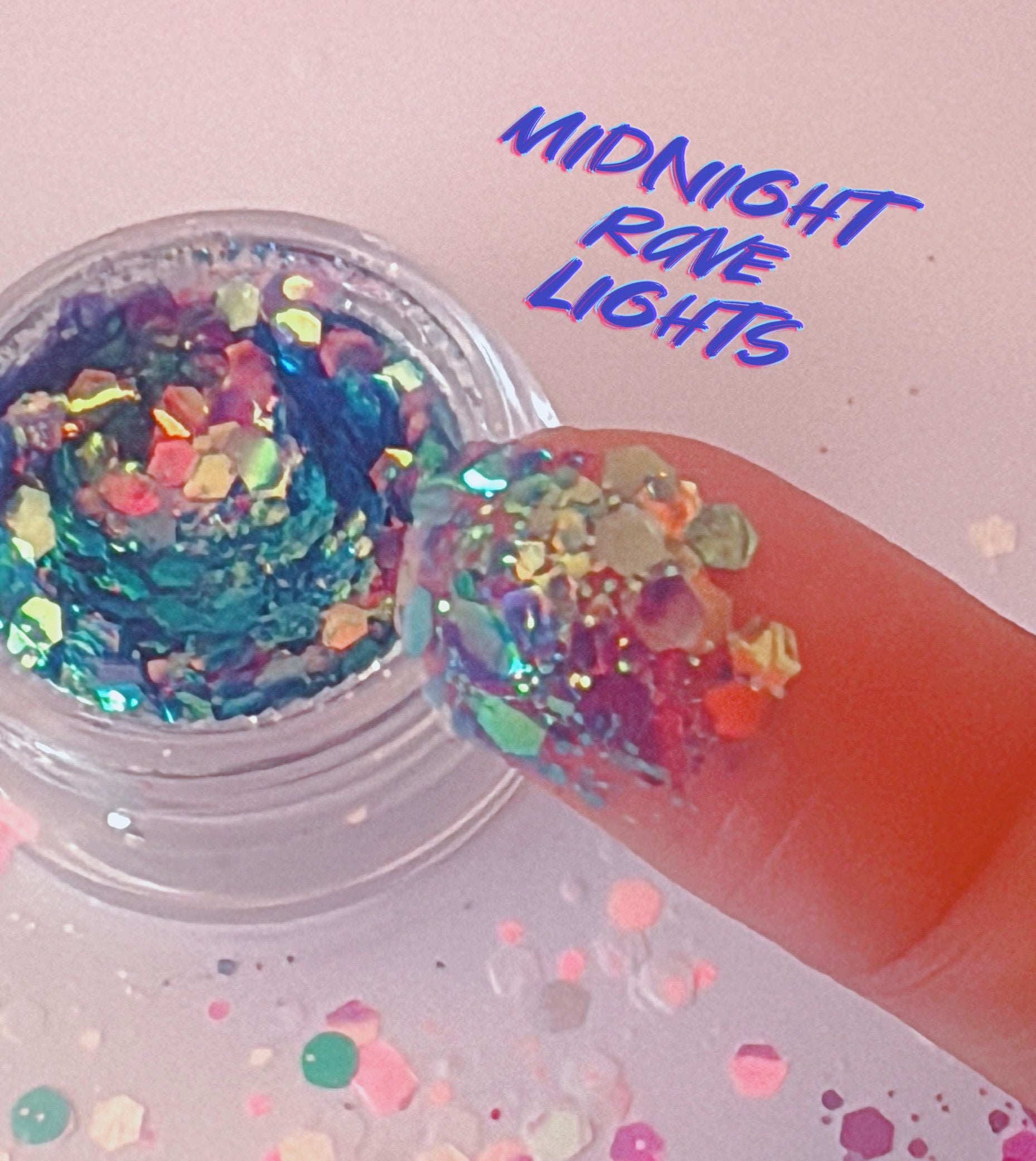 MIDNIGHT RAVE LIGHTS Chunky Festival Glamdoll Glitter