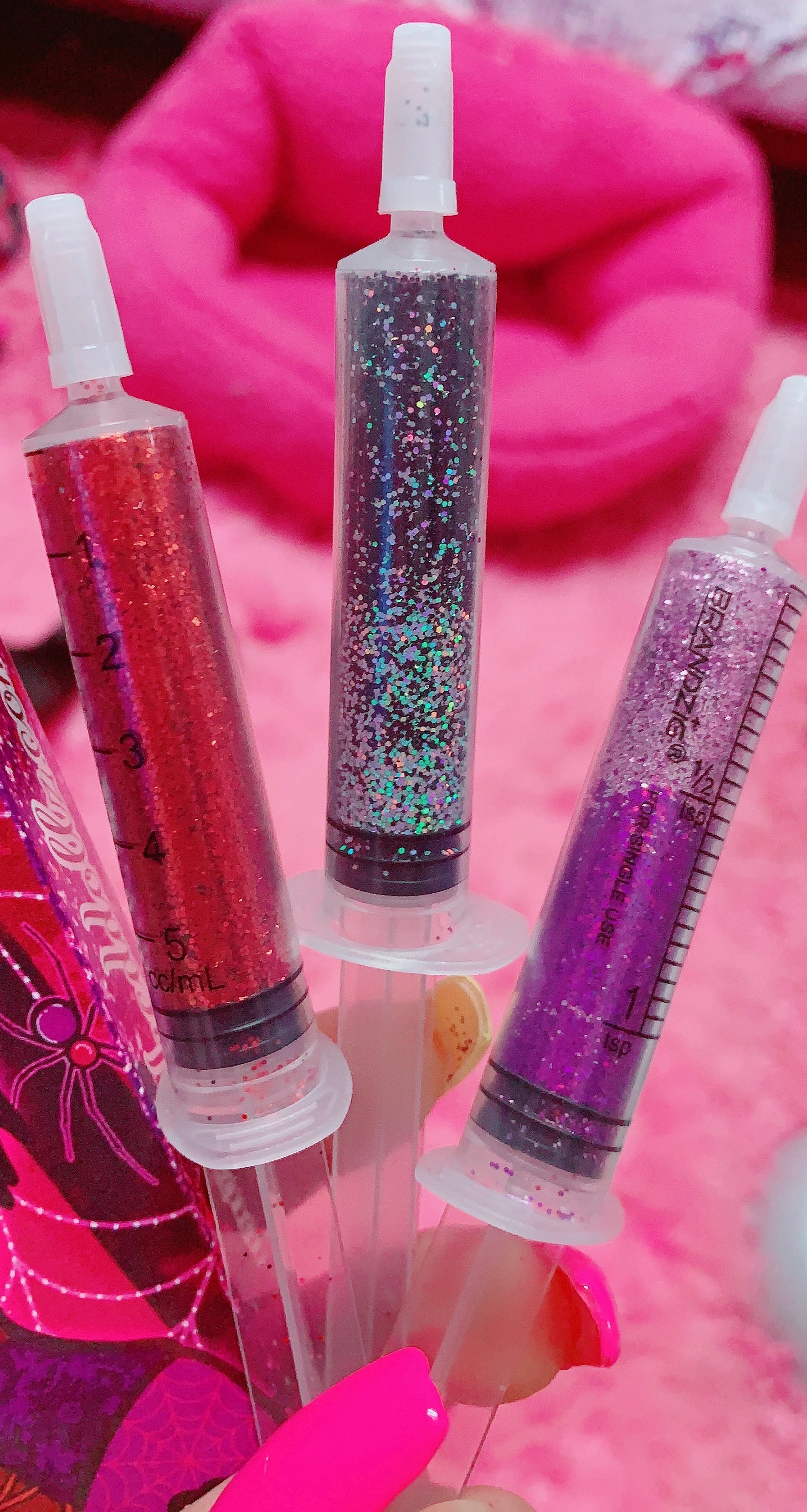 Spooktacular *GLITTER SYRINGE* Coffin Collection
