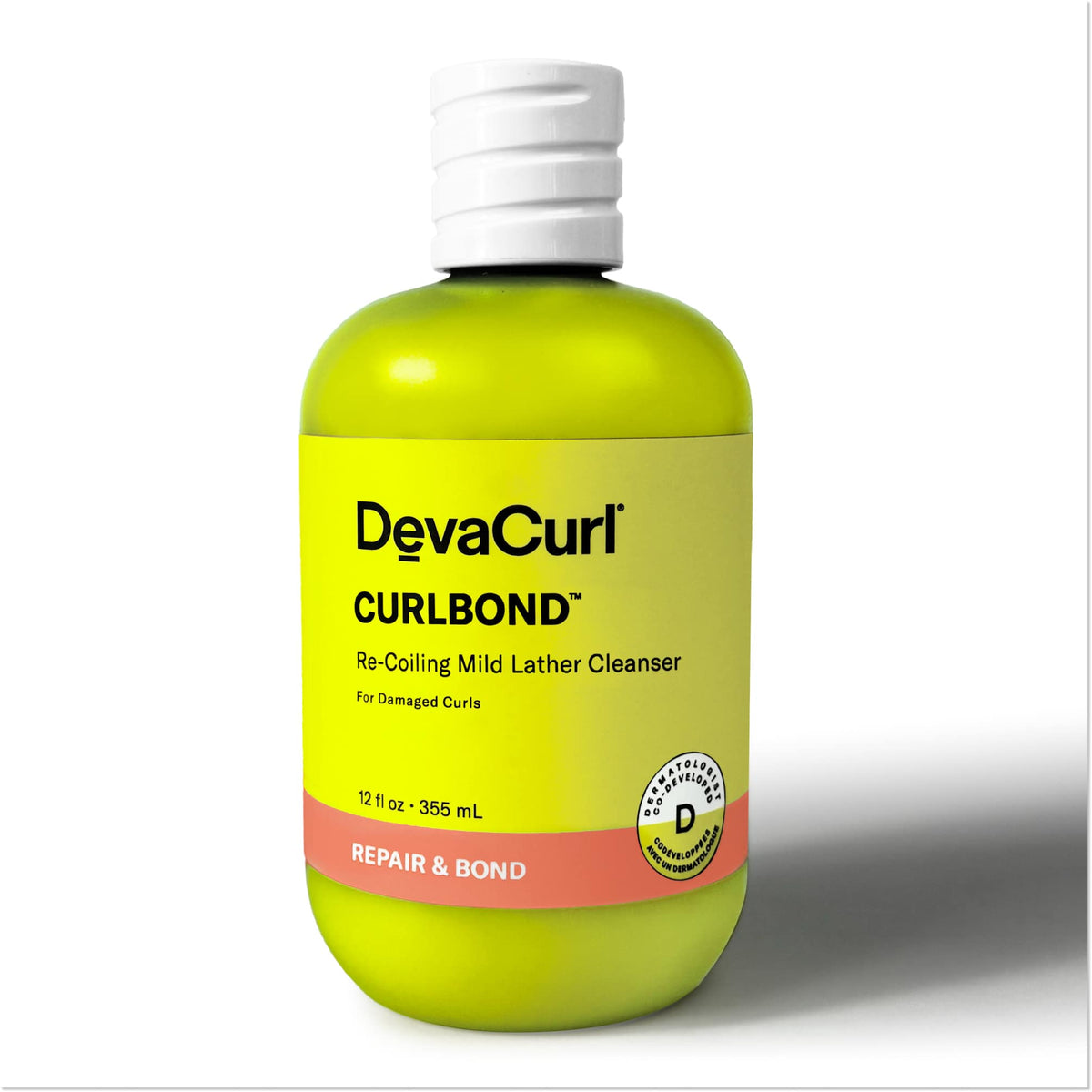 DevaCurl CurlBond Re-Coiling Cleanser for Curly Hair, 12 oz