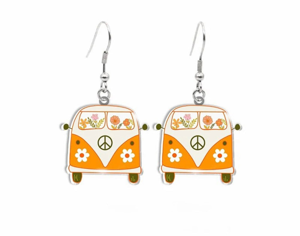 Adorable Vintage Van Earrings