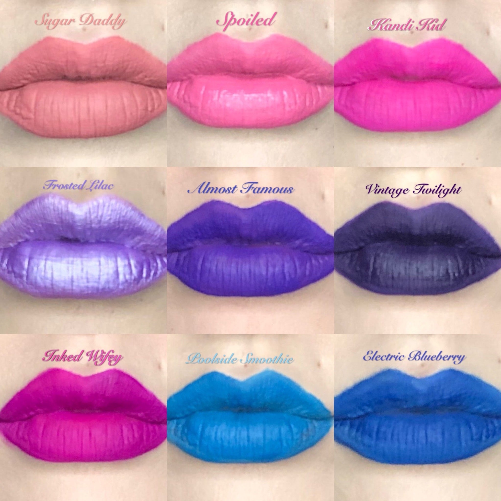 The "BLUES/GREEN!!" DOLLICIOUS MATTE Vegan Liquid Lipstick