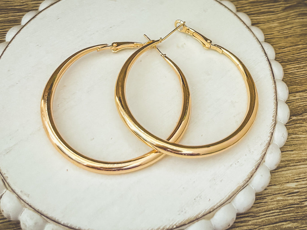 The Everyday Hoop Large-Gold or Silver