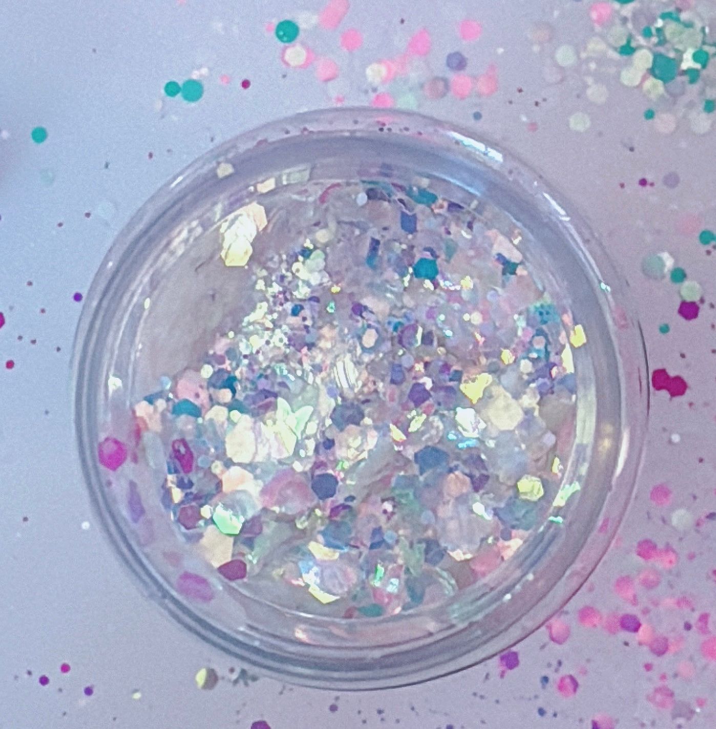 UNICORN RAVE (Ice Blue) Chunky Iridescent Glamdoll Glitter