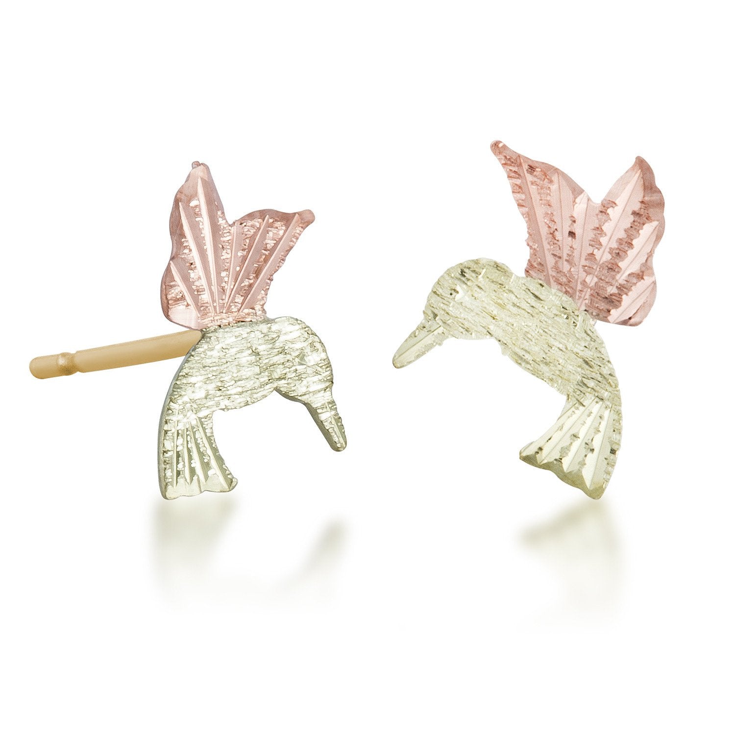 Hummingbird Post - Black Hills Gold Earrings