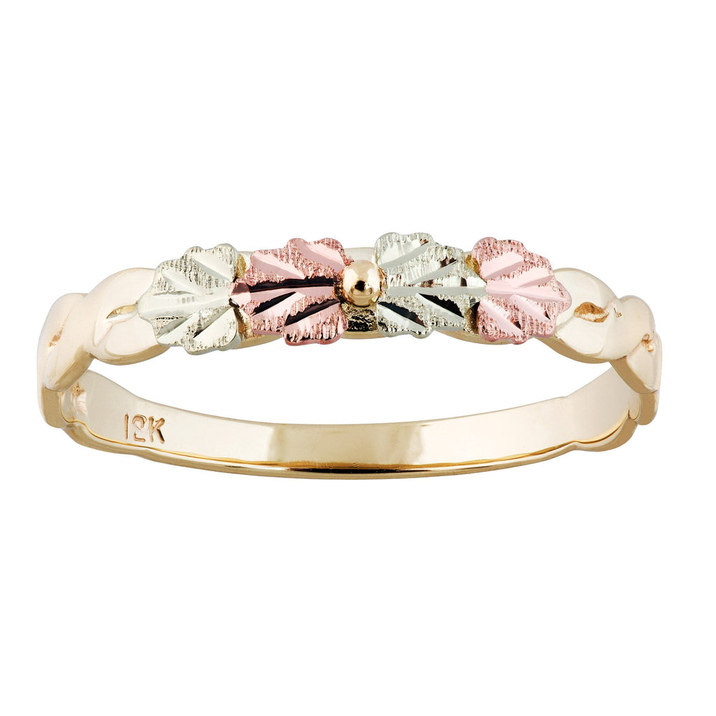 Petite Four Leaves - Black Hills Gold Ladies Ring