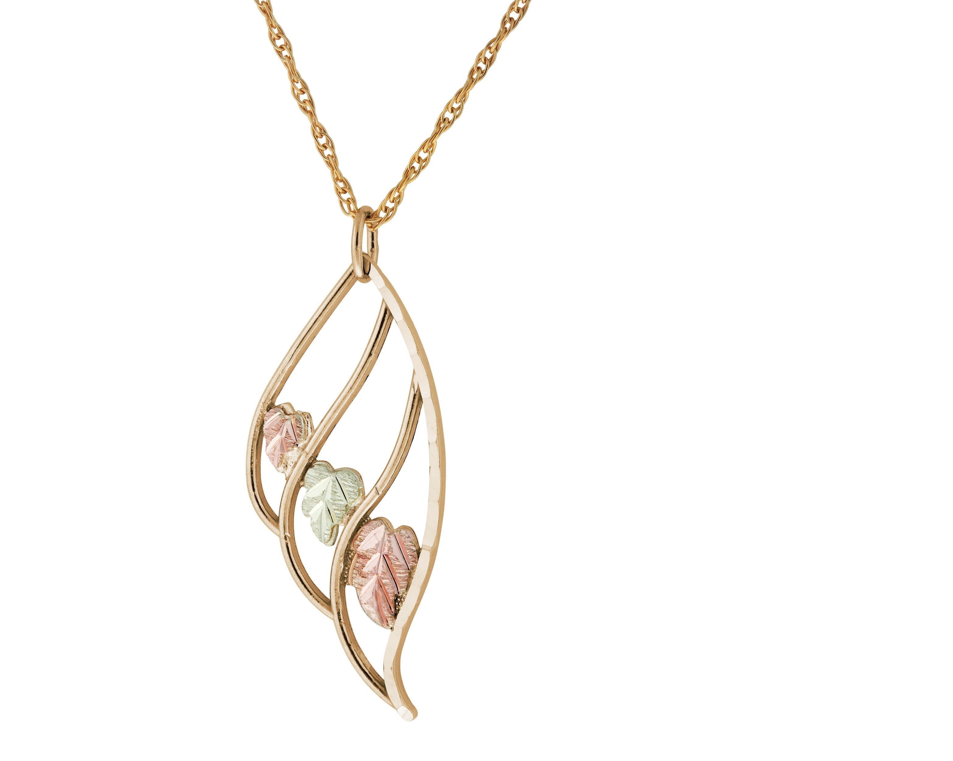 Triple Leaf - Black Hills Gold Pendant