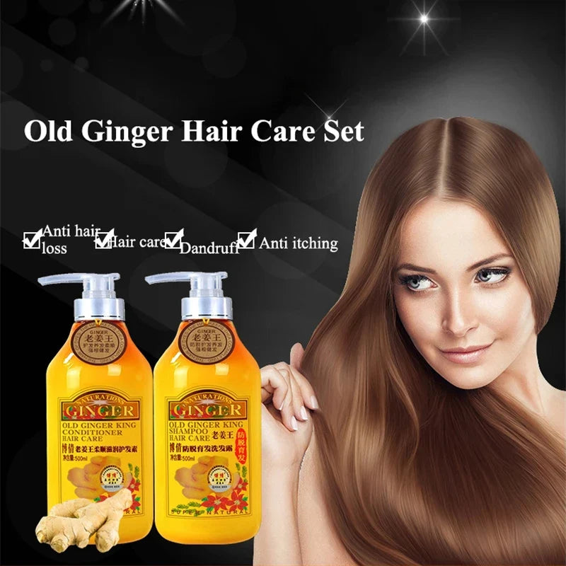 Ginger Root Nourishing Shampoo & Conditioner Set