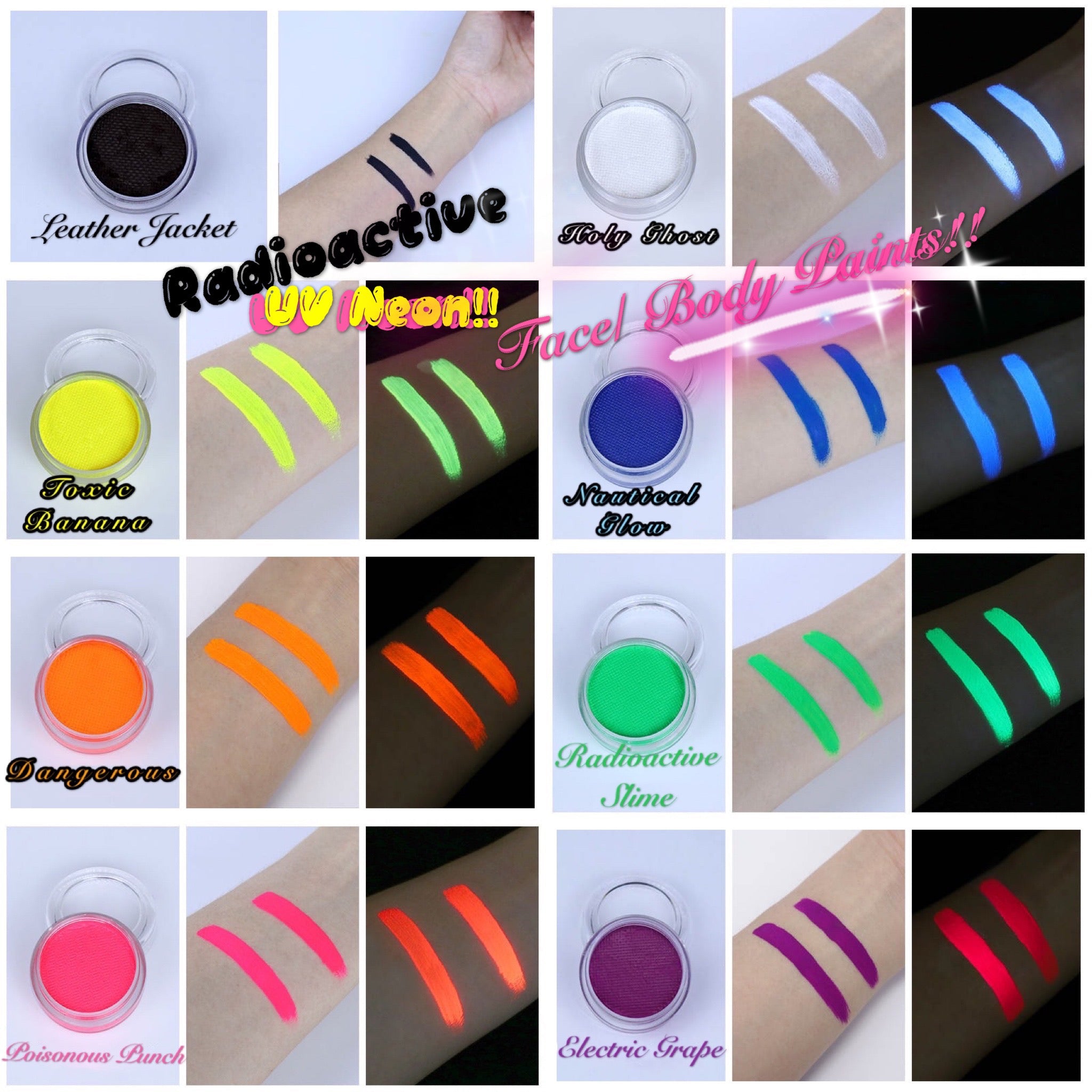 RADIOACTIVE *UV NEON* LINER/FACE/BODY PAINT!