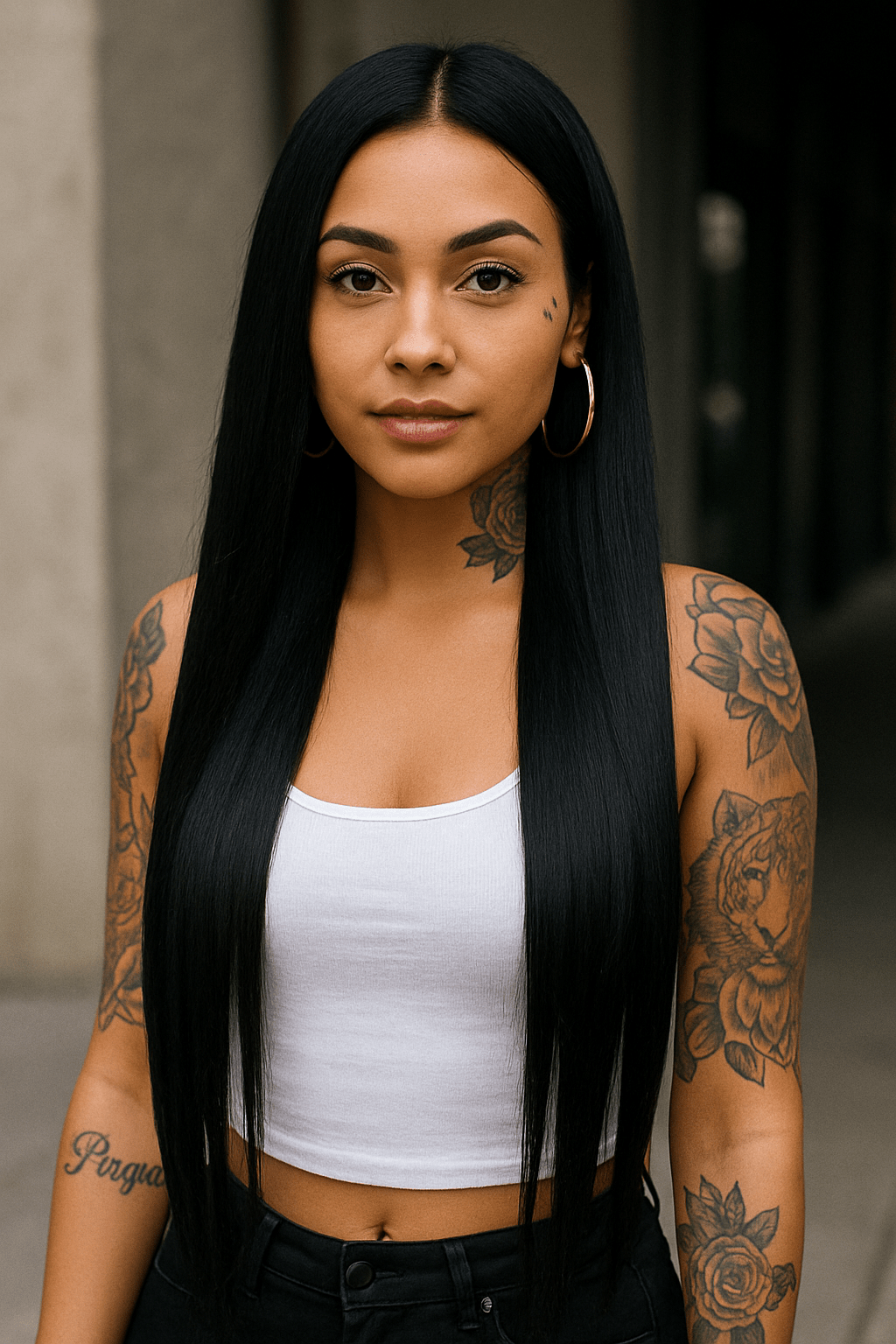 Silk Set – 4-Pack of Brazilian Straight Human Hair Bundles (Natural Black)