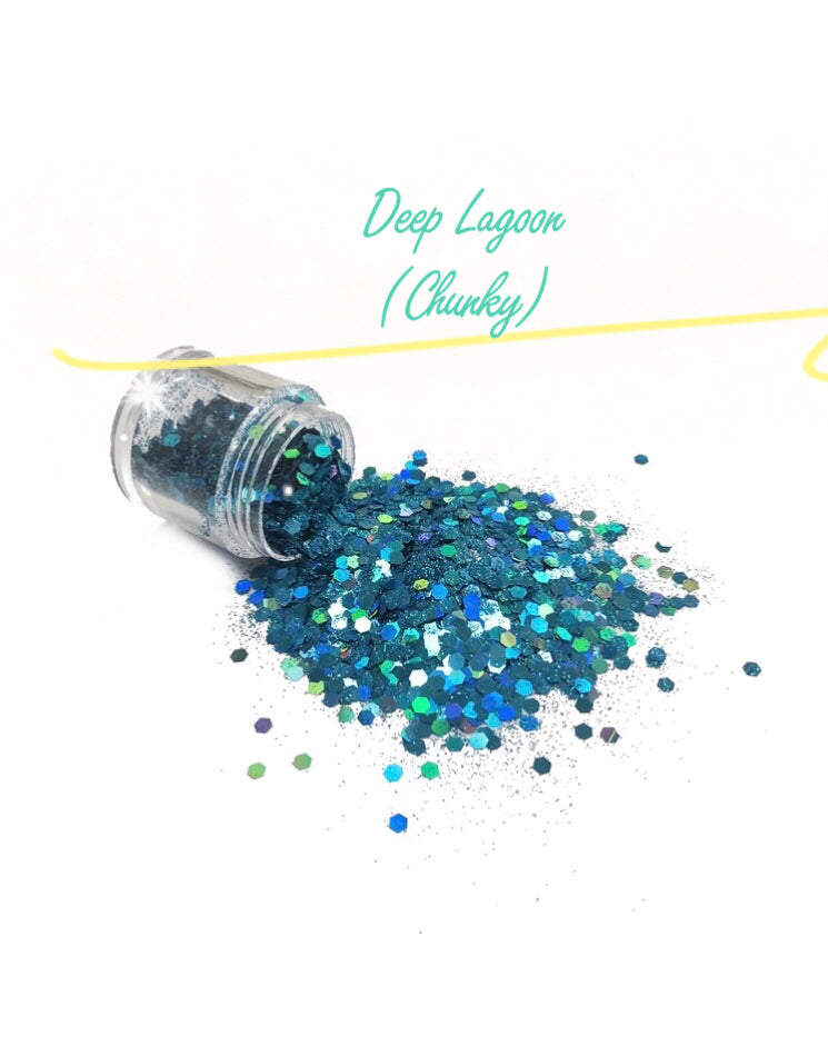 DEEP LAGOON (CHUNKY or FINE) GlamDoll Glitter