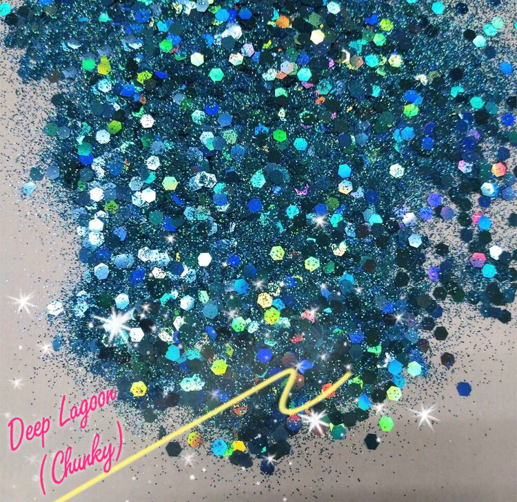 DEEP LAGOON (CHUNKY or FINE) GlamDoll Glitter