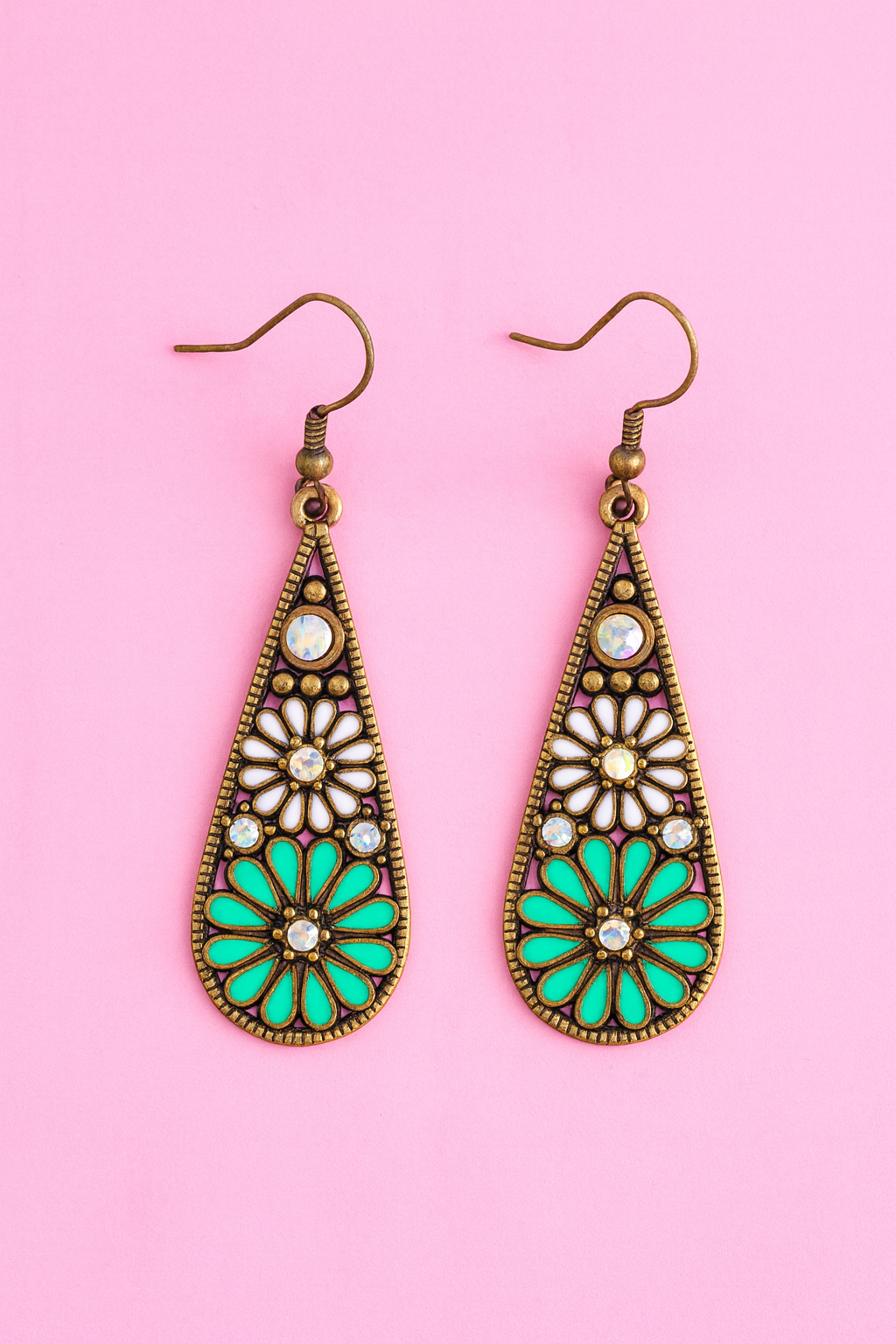 Beautiful Colorful Drop Earrings - Several Colors