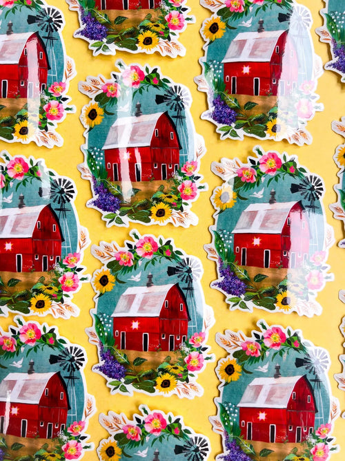 Barn Clear Sticker