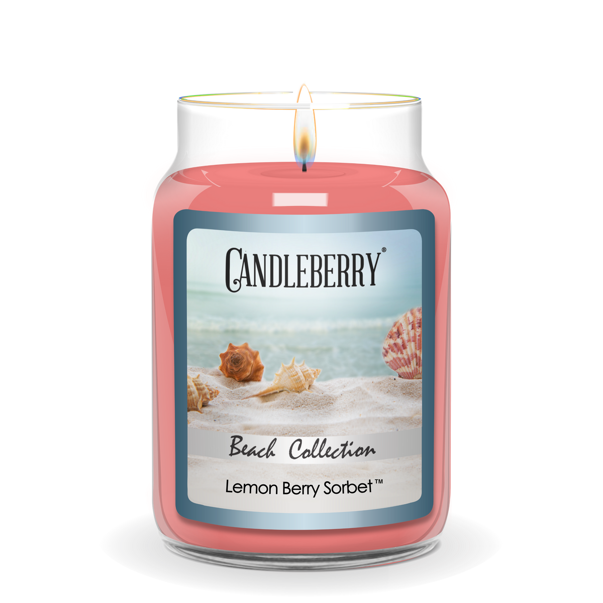 Beach Collection - Lemon Berry Sorbet™, Large Jar Candle (Collective)