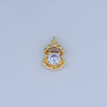 24K Gold Filled 14.5mm CZ Sea Shell Clam 3D Multidimensional Charm | N033