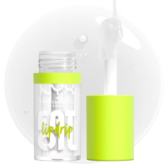 NYX Professional Makeup Fat Oil Lip Drip Lip Gloss, My Main (Clear), 0.16 fl oz