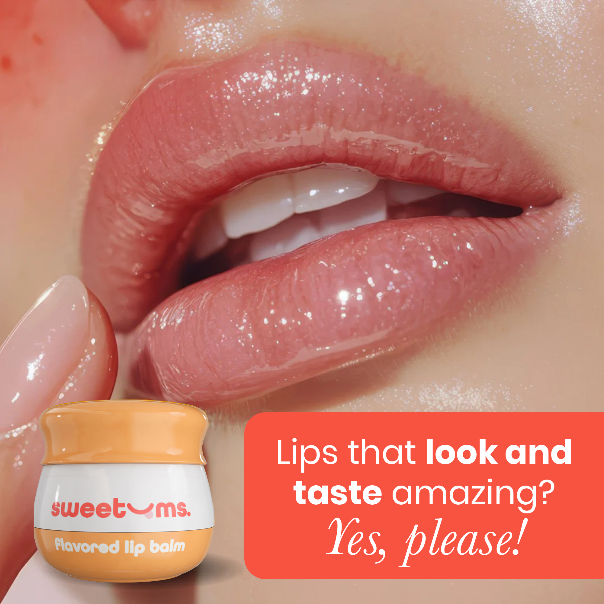 Sweetums Peach Flavored Lip Balm