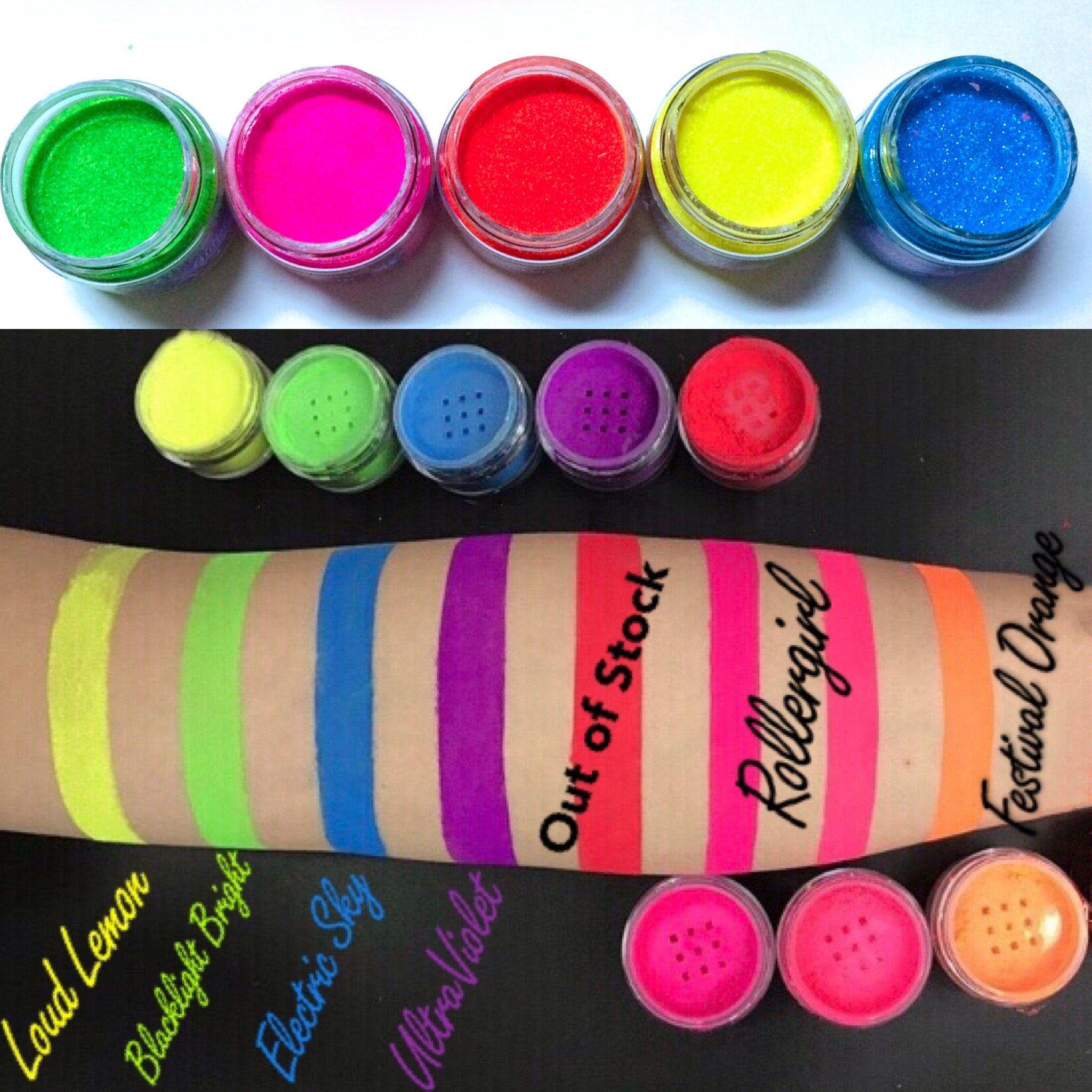 LOUD LEMON "Rave Lites" (BLACKLITE UV REACTIVE POWDERS)