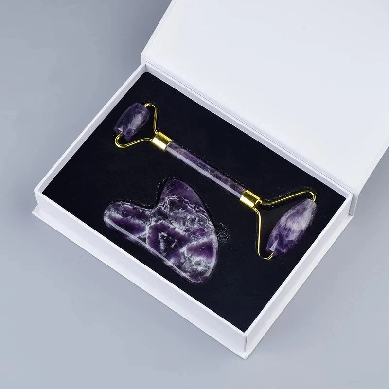 Amethyst Crystal Gua Sha & Massage Roller