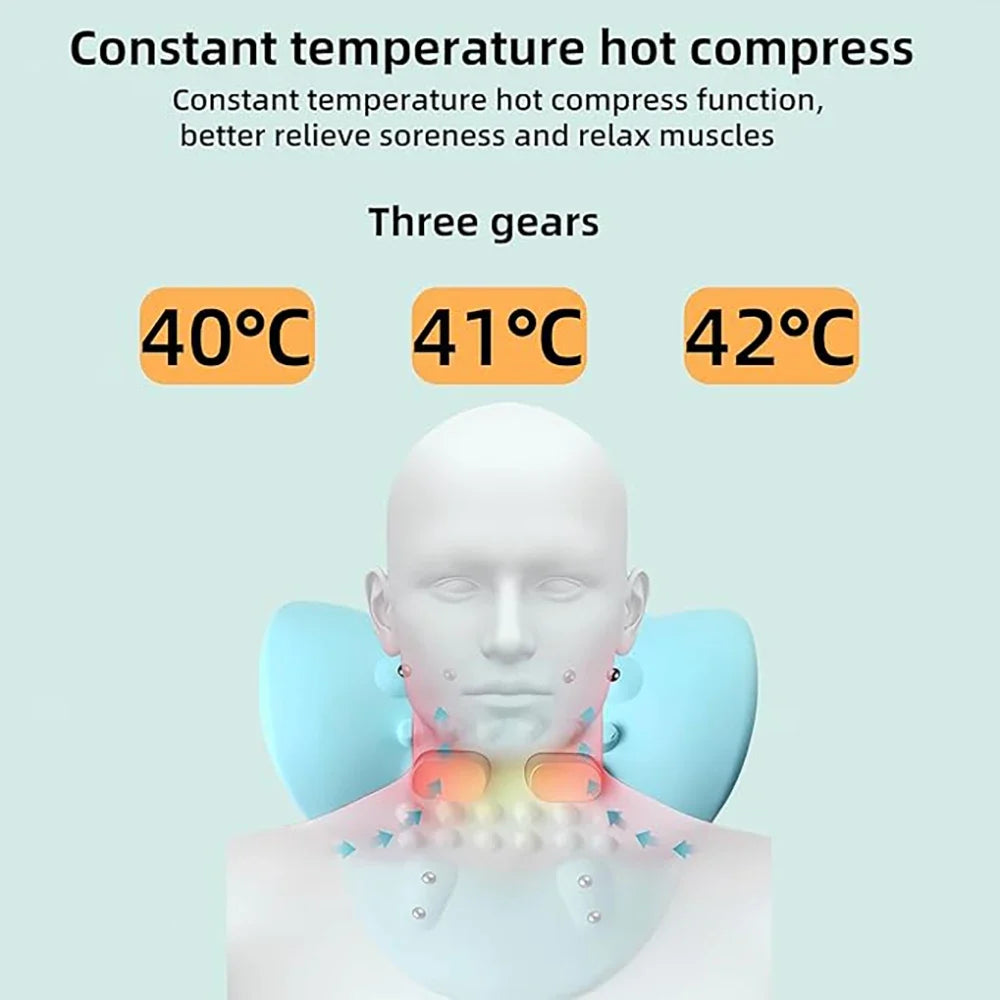 EMS Wireless Neck Massager with Remote Control
