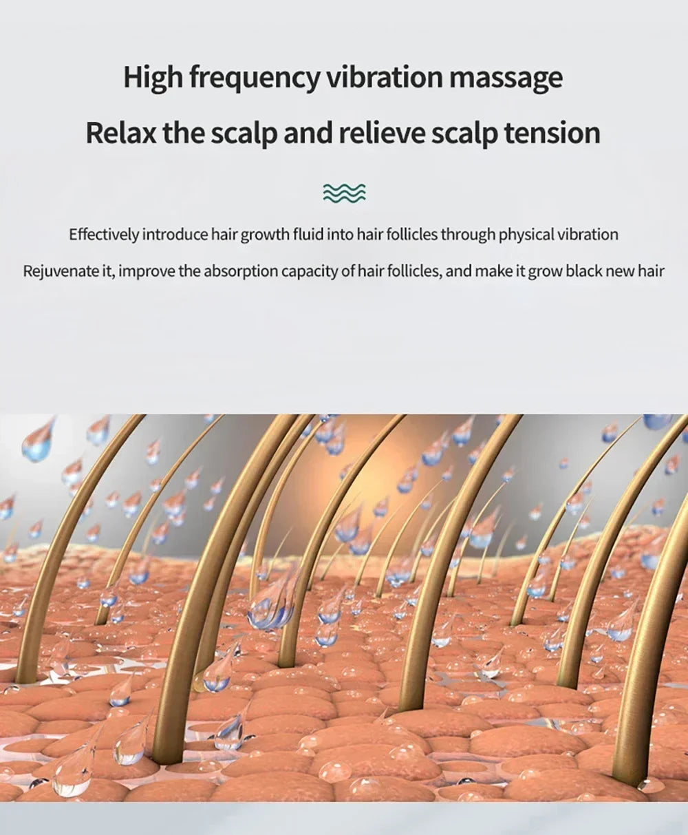Vibration Scalp Massage Comb — Relaxing Scalp Care