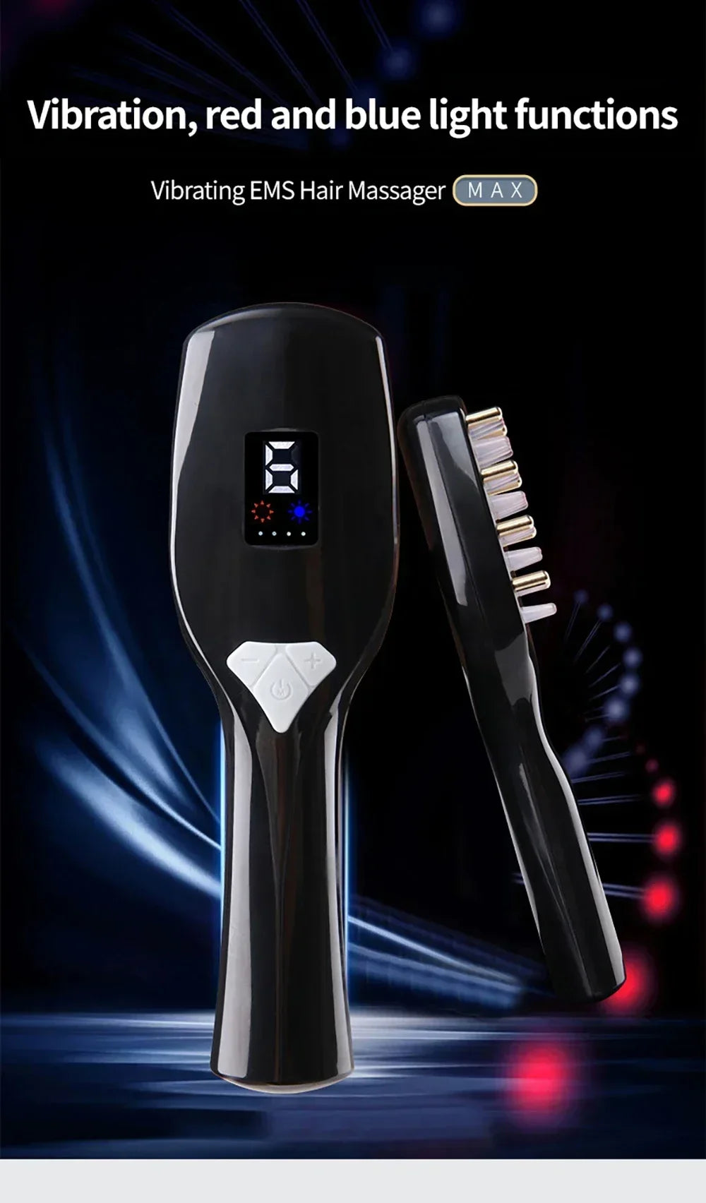 Vibration Scalp Massage Comb — Relaxing Scalp Care