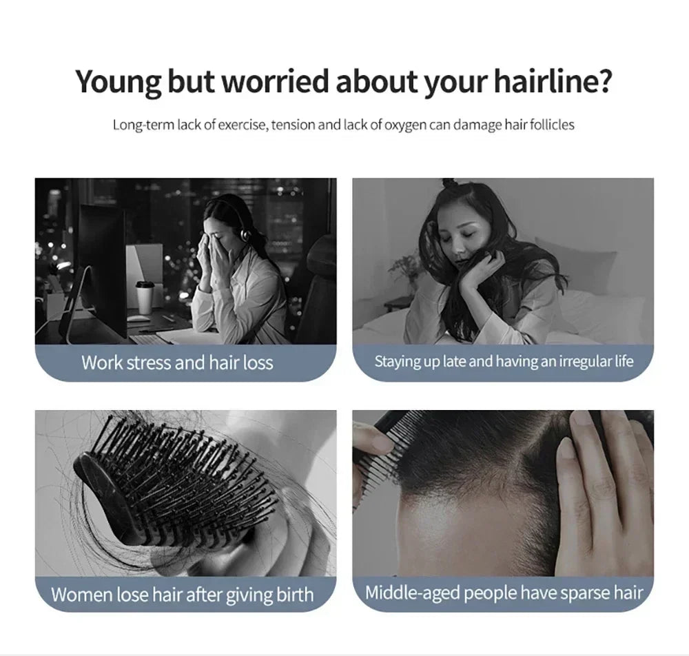 Vibration Scalp Massage Comb — Relaxing Scalp Care