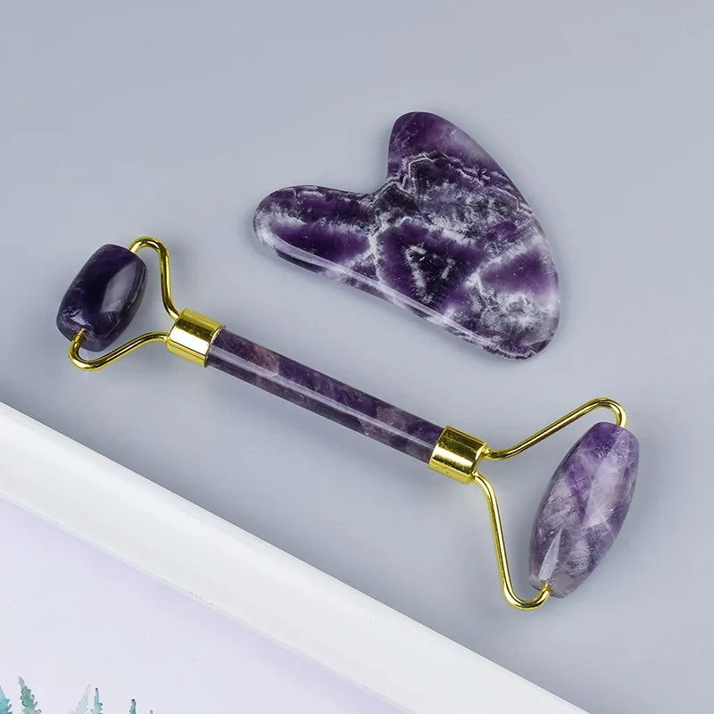 Amethyst Crystal Gua Sha & Massage Roller