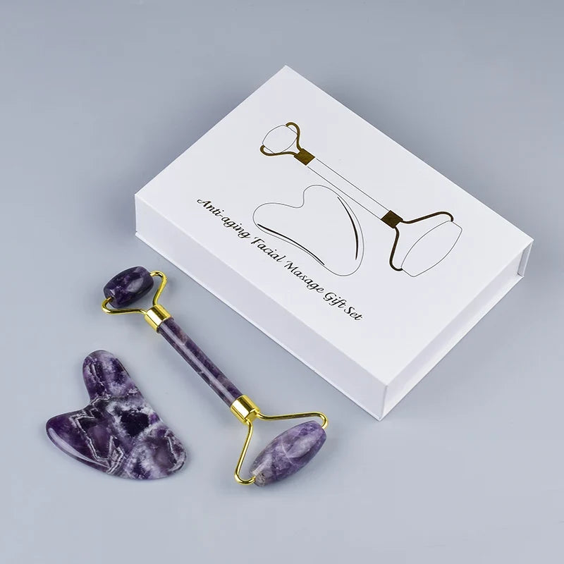 Amethyst Crystal Gua Sha & Massage Roller