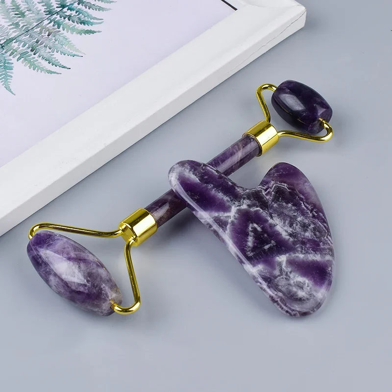 Amethyst Crystal Gua Sha & Massage Roller