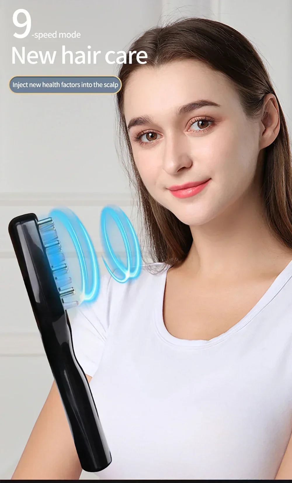 Vibration Scalp Massage Comb — Relaxing Scalp Care
