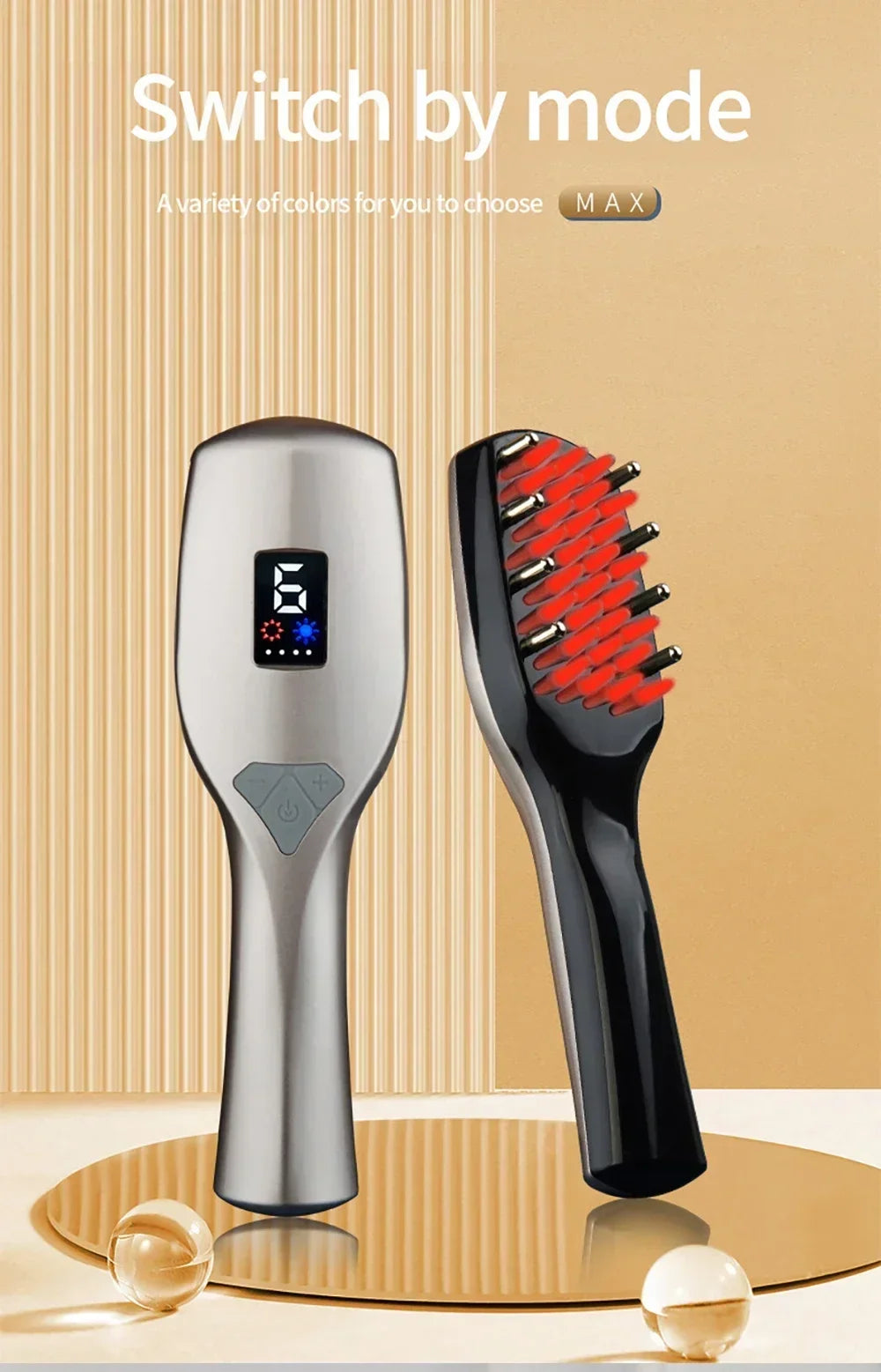 Vibration Scalp Massage Comb — Relaxing Scalp Care