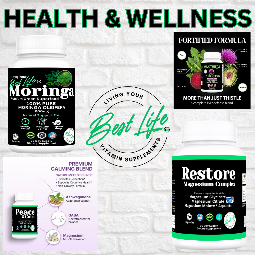 Moringa Capsules - Pure Moringa Powder, Energy, Skin, Immune & Gut Health Superfood, Rich in Antioxidants, Essential Vitamins & Amino Acids, Natural Green Superfood Supplement - 60 Count