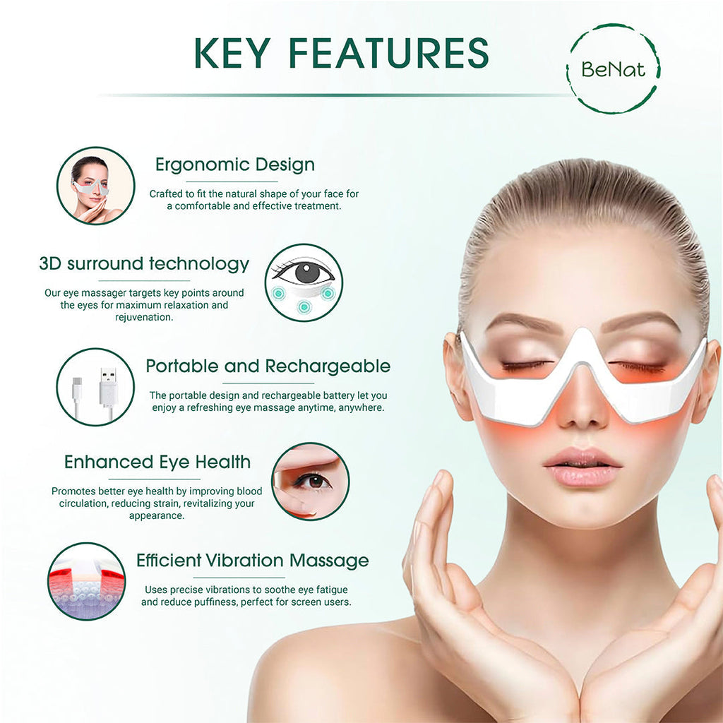 Under Eye Red Light Therapy Massager