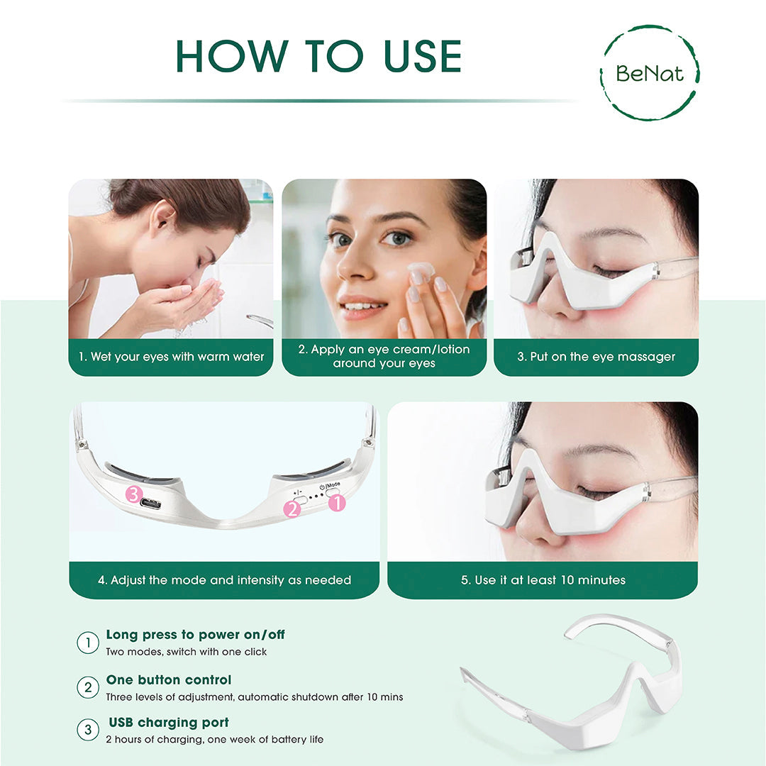 Under Eye Red Light Therapy Massager