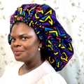 Duma Mbili 2XL Kente Silk Lined African Print Bonnet
