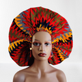 Duma Mbili XL Silk Lined African Print Bonnet