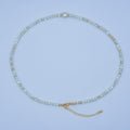 24K Gold Filled Shell Pearl Round Gemstone Necklace 17 Inch w 2 Inch Extender | WA-02969