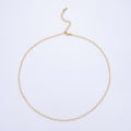 16K Gold Filled 2.5mm Minimalist Paperclip Chain 18 Inch, 20 Inch Necklace w. Extender | WA-04066 WA-04067