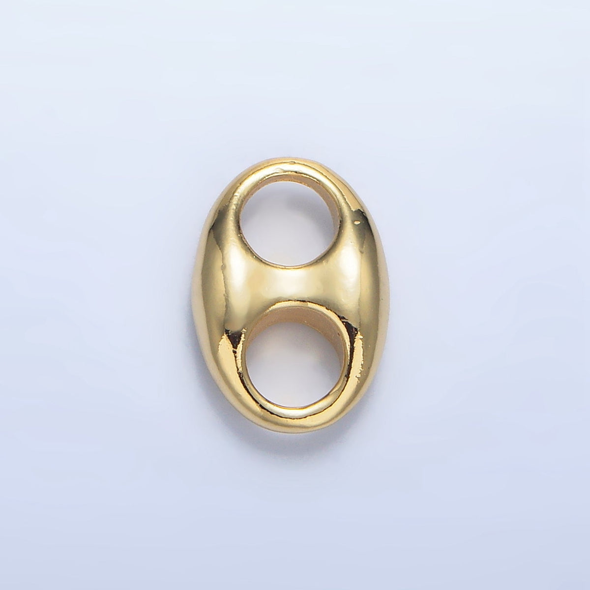 24K Gold Filled 13.5mm Minimalist Anchor Mariner Link Charm in Gold & Silver | Z982